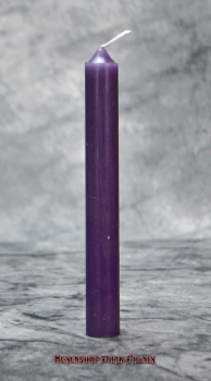 Hexenshop Dark Phönix Dunkelviolett Durchgefärbte Ritualstabkerze